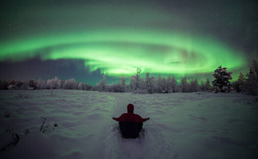 Melhor época para ver Aurora Boreal em Rovaniemi