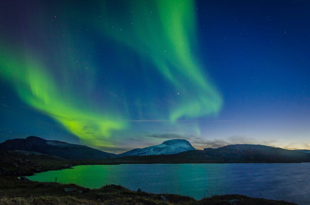 Aurora boreal em Abisko