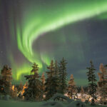 Aurora Boreal na região de Kiruna e Abisko