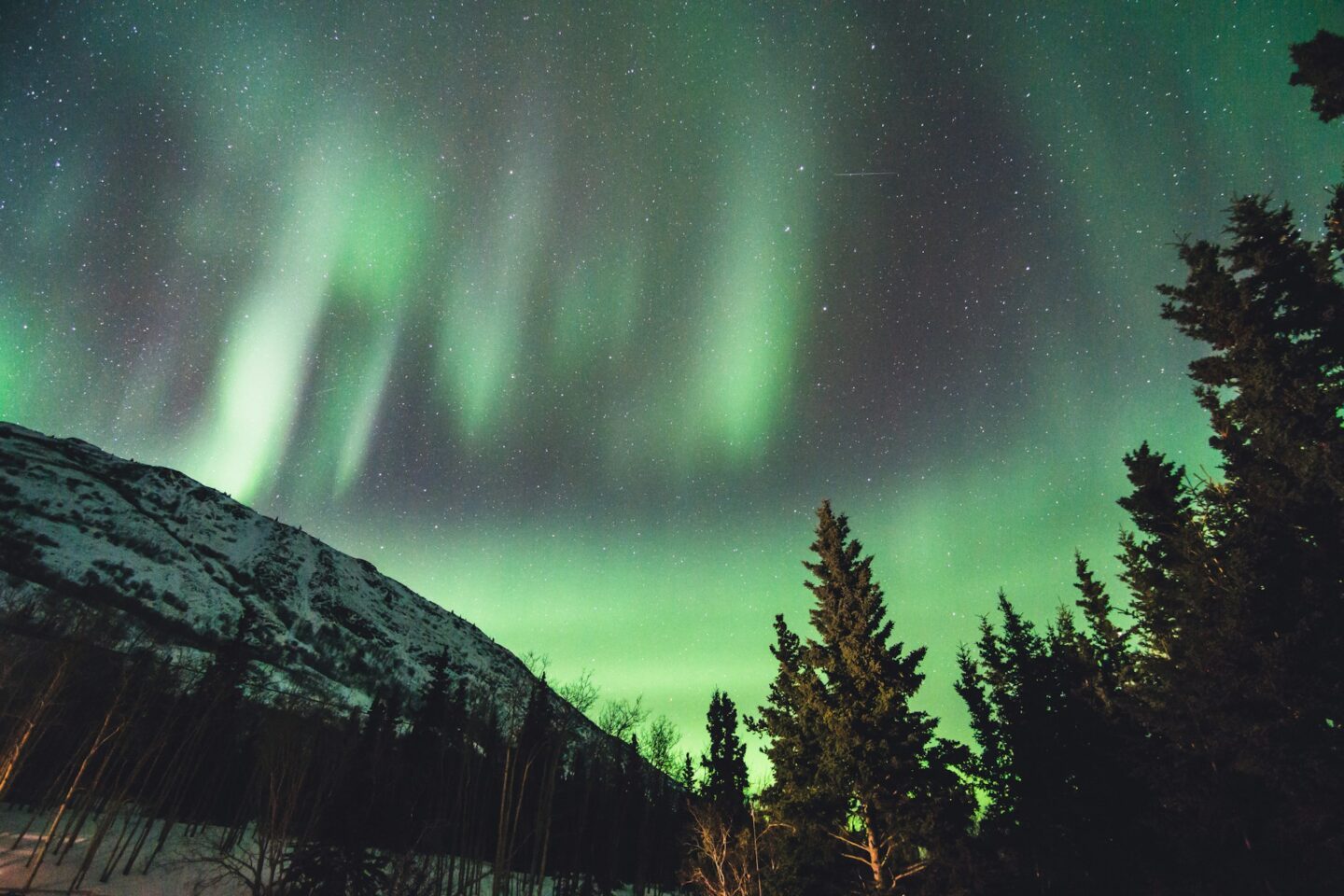 Aurora Boreal em Yukon Canadá