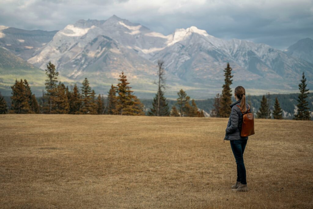 Mulher em Banff - Alberta - Canadá