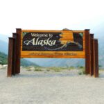 Placa Welcome to Alaska