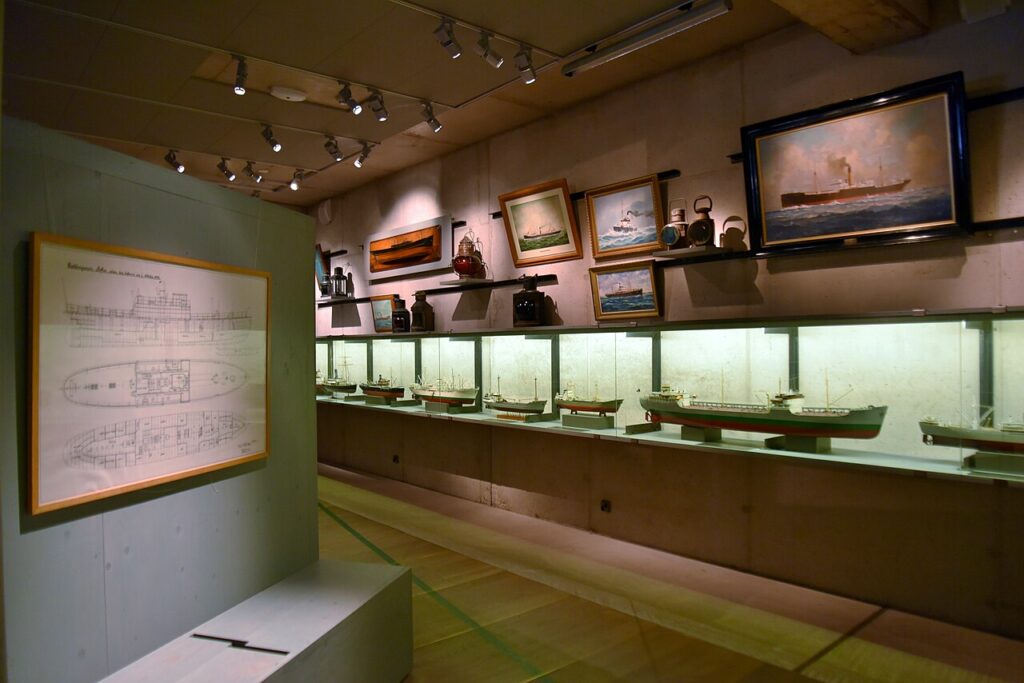 Interior do Åland Maritime Museum – Mariehamn – Finlândia
