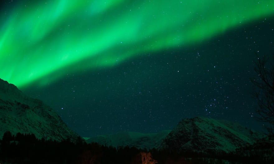 Noruega e suas chances de presenciar a Aurora Boreal